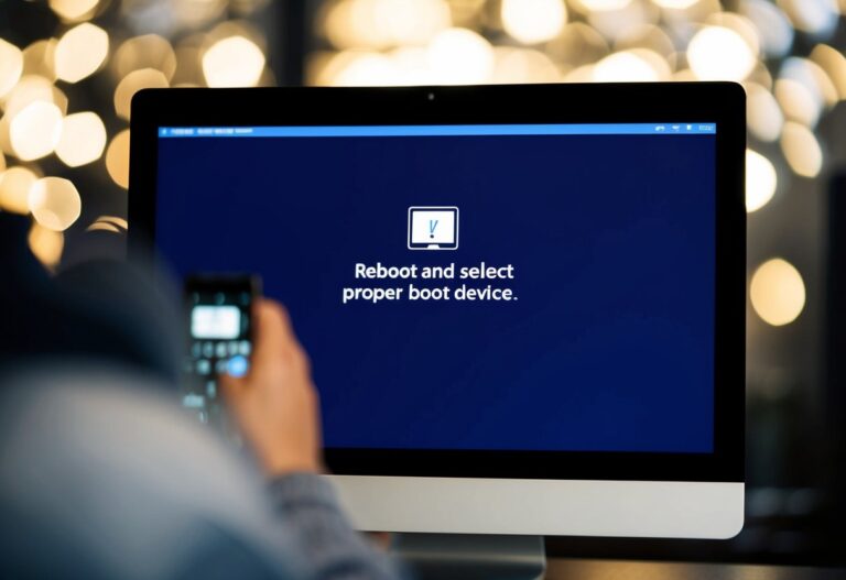 Significado “Reboot and Select Proper Boot Device”