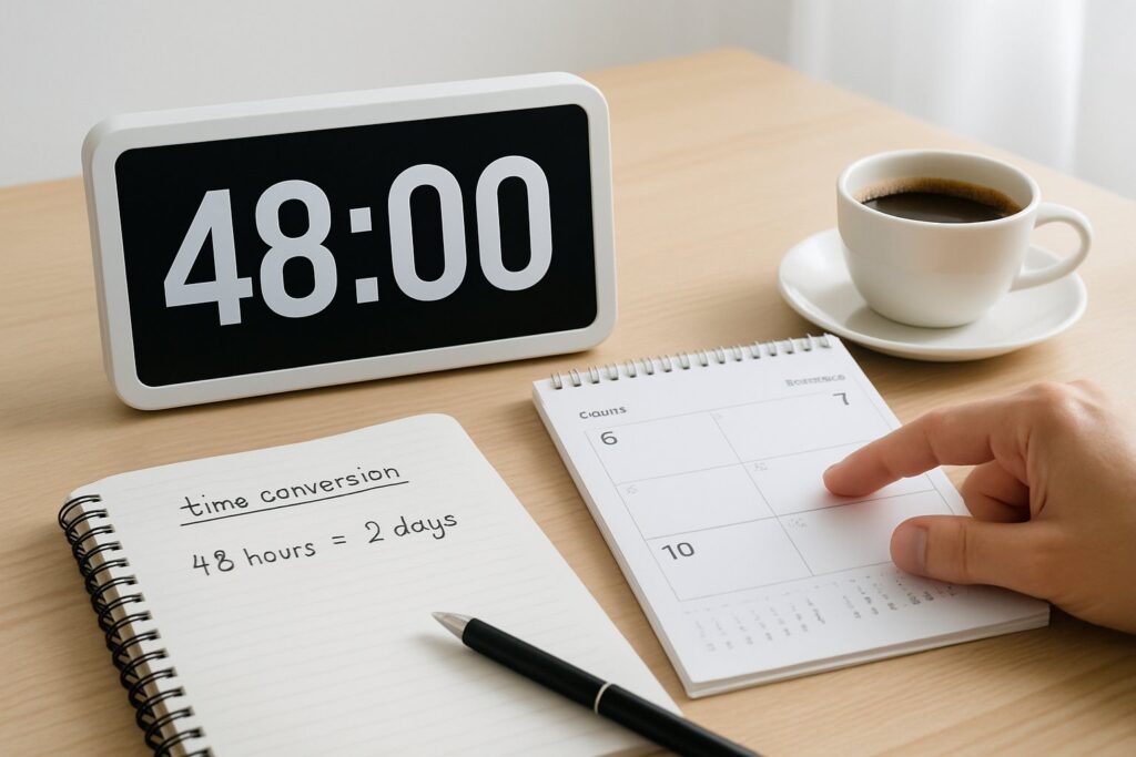 48 horas é quantos dias? Entenda de forma simples e rápida